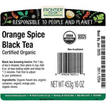Orange Spice Black Tea - Organic - 1 lb. bag
