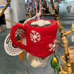 Hot Chocolate Felt Wool Christmas Ornament