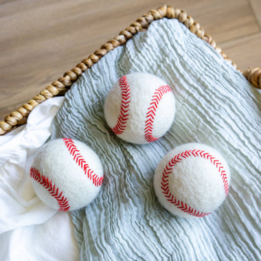Baseball Eco Wool Dryer Balls - Individual