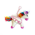Unicorn Felt Wool Christmas Ornament