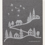 Starry Night On Graphite Swedish Dishcloth