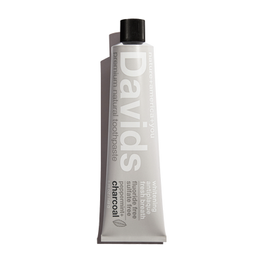 Davids premium toothpaste / charcoal+peppermint