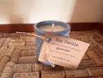 Soy candle - in Recycled Yogurt pot - Lavender