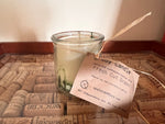 Soy candle - in Recycled Yogurt pot - Fresh Cut Grass