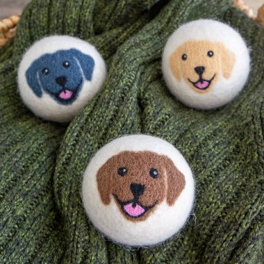 Happy Dogs Eco Wool Dryer Balls  - INDIVIDUAL (BROWN)