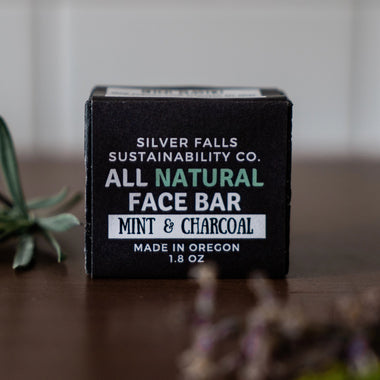 All Natural Face Bar - Mint Charcoal