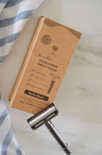 Reusable Double Edge Safety Razor - Silver