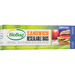Compostable Zip Sandwich Bags - 25 Count