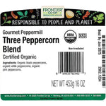 3-Pepper Peppermill Blend, Organic - 1 lb. bag