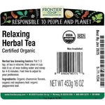 Frontier Co-op Relaxing Tea, Organic 1 lb. Bag
