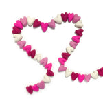 Love Always Valentine Wool Heart Eco Garland Ornament