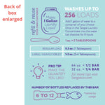 Tangie Laundry Bar Concentrate Makes 1 Gallon.