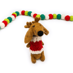 Felt Wool Dog Eco Ornament - Max the Dachshund