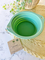 Collapsible Silicone Dog Bowl - Green