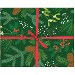 Pine Cones & Berries Gift Wrap - Single Sheet