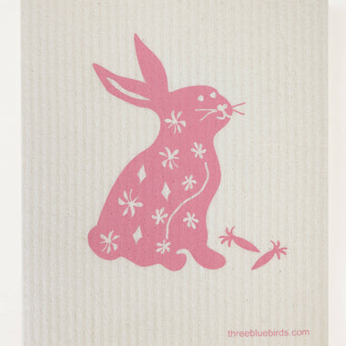 Happy Hare Swedish Dishcloth