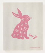 Happy Hare Swedish Dishcloth