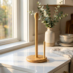 Bamboo Kitchen Paper Towel Holder