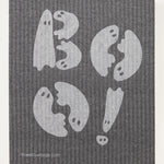 Boo! On Graphite Swedish Dishcloth