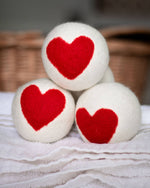 One Love Eco Dryer Balls (RED HEARTS) - Individual