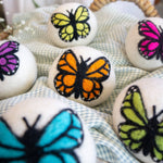 Rainbow Monarch Butterfly Eco Wool Dryer Ball - Individual