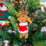 Felt Wool Dog Eco Ornament - Max the Dachshund