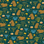 Capybara Hanukkah Gift Wrap - Single Sheet