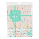 Candles/ Happy Birthday  • Double-Sided Eco Wrapping Paper