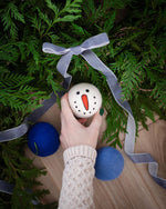 Vintage Holidays Set of 3 Eco Dryer Balls - Snowman BLUE