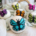 Rainbow Monarch Butterfly Eco Wool Dryer Ball - Individual