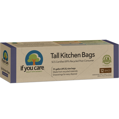 13 Gallon Certified 89% Recycled Post Consumer  Tall Kitchen