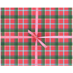 Festive Plaid Gift Wrap - Single Sheet