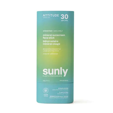 Attitude Sunly Unscented SPF 30 Mineral Sunscreen Face Stick 0.7 oz.