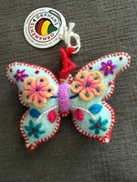 Colorful Butterfly Ornaments - Light Blue