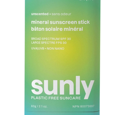 Attitude Sunly Unscented SPF 30 Mineral Sunscreen Stick 2.1 oz