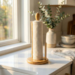 Bamboo Kitchen Paper Towel Holder