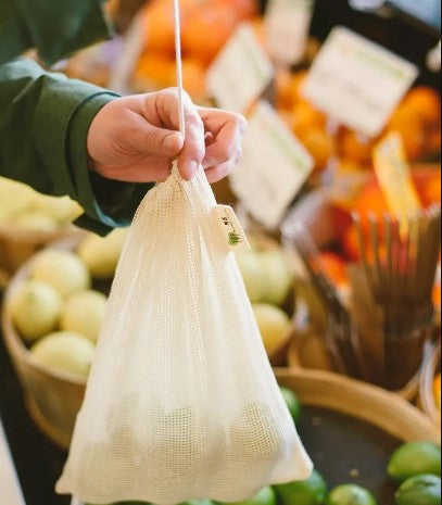 Cotton Mesh produce bags - 3pk Me Mother Earth