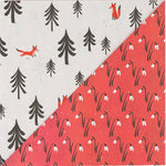 Fox Forest • Double-sided Eco Wrapping Paper • Holiday