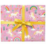 Unicorns & Rainbows Gift Wrap - Single Sheet