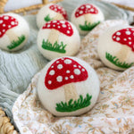 White Mushroom Dryer Ball - Individual