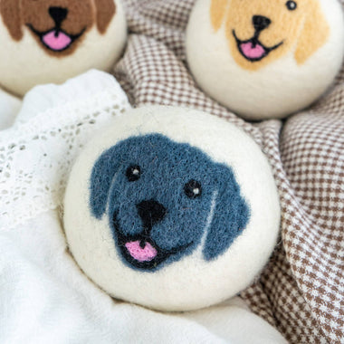 Happy Dogs Eco Wool Dryer Balls  - INDIVIDUAL (BLUE)