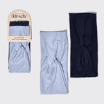 Recycled Fabric Wide Twist Headbands 2pc Set -Garden Bouquet