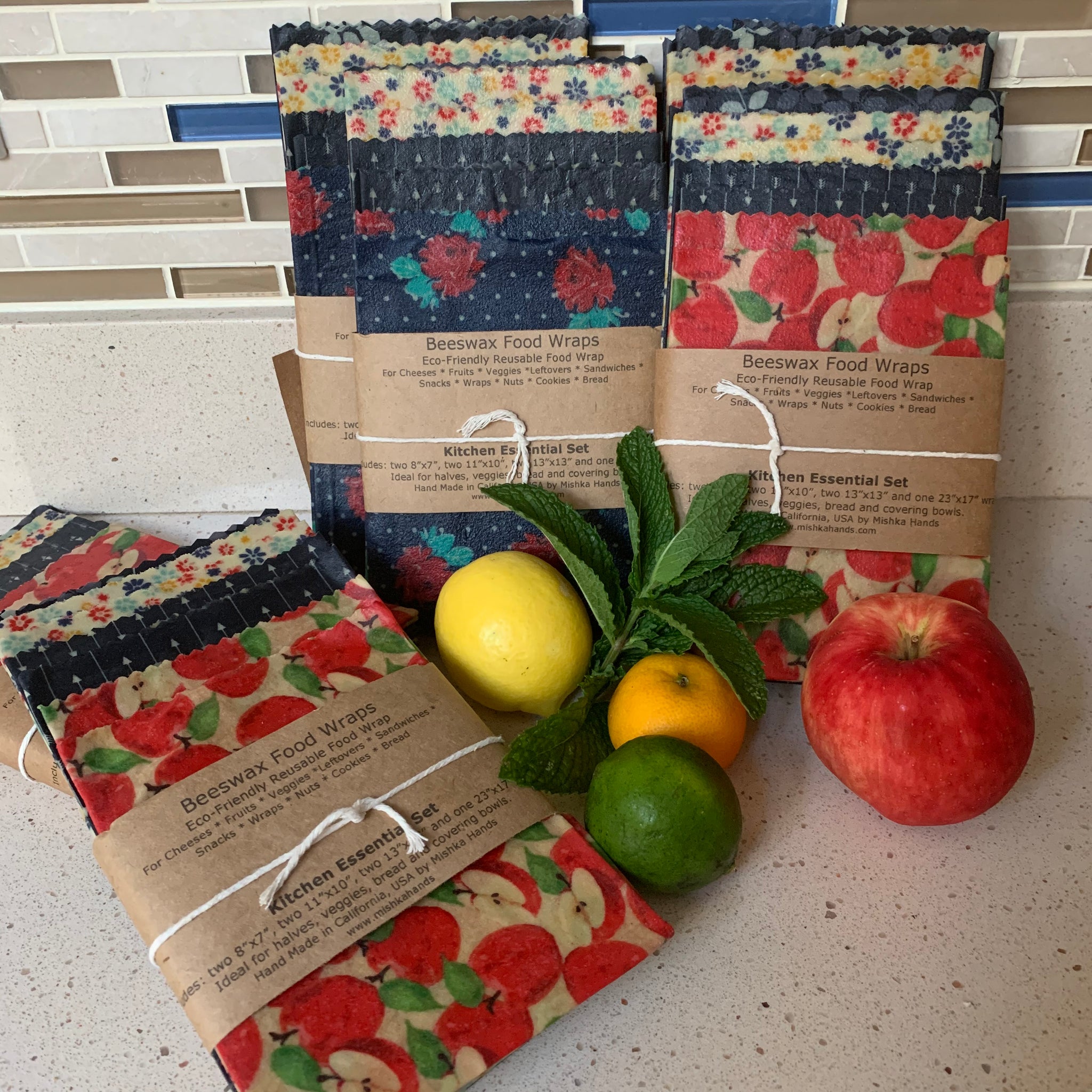 Beeswax Wrap - set of 7