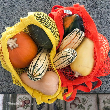 Market & Beach String Bag Organic Cotton - Yellow