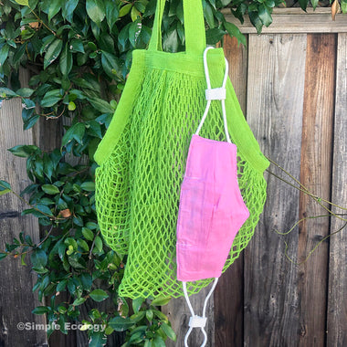 Market & Beach String Bag Organic Cotton - Green