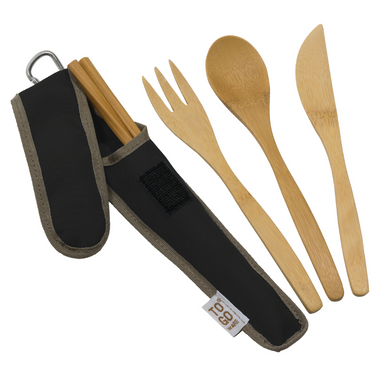 Bamboo Utensils with RePEaT case - Adult