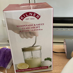 Mayonnaise and Sauce Glass Jar Set