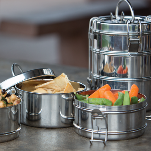 3-Tier Snack Stack Tiffin 6 3/4" x 4 3/4"